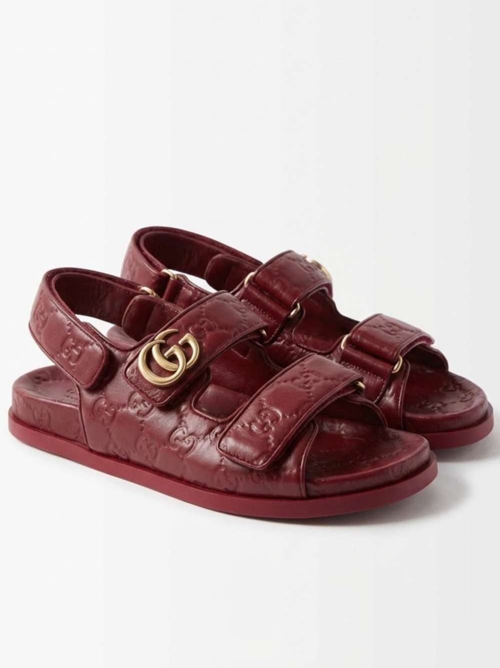 Gucci Women’s Double G Leather Sandals